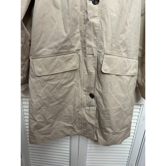 Barbour Women's Hebrides Waterproof Hooded Jacket size 8 - MARKED, NEED WASH - Picture 4 of 11